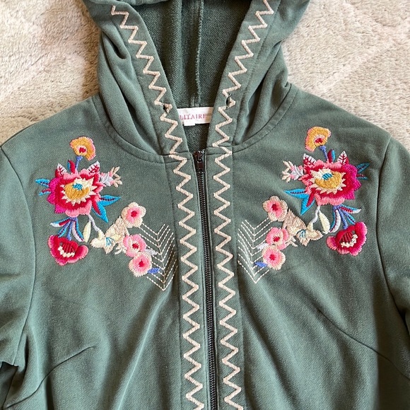 Solitaire Embroidered Hoodie Jacket - Picture 3 of 14